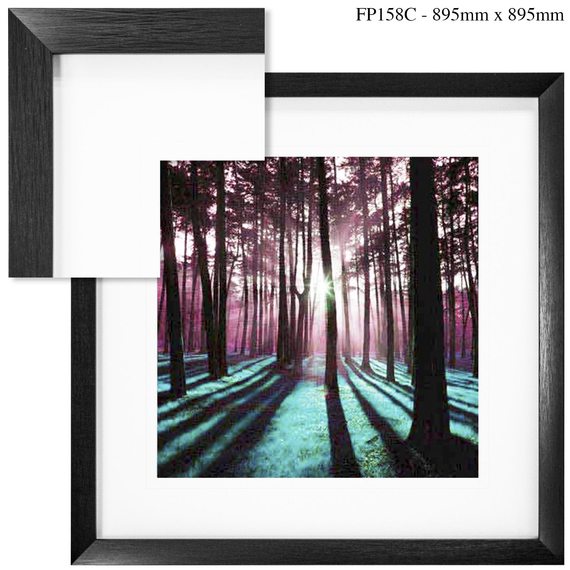 FP158C Wall décor art framed print landscape black frame